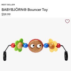 BABYBJÖRN Bouncer Toy bar with Colorful wood Beads